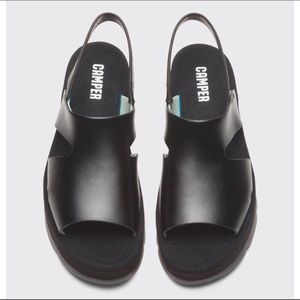 Camper Oruga Black Platform Sandals Size 40 or US 9 Original Retail Price: $135